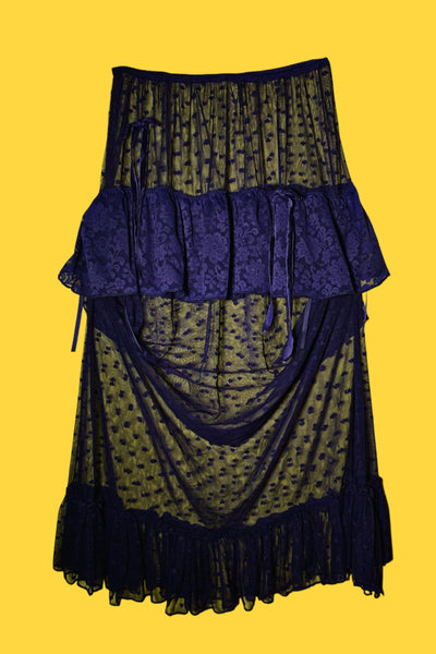 Falda de olanes transparente